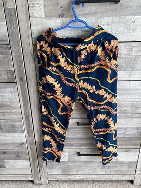 Fighting Eel Navy woven Print Pants
